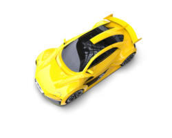 Realistic sport car isolated on background. 3d rendering - illustration png
