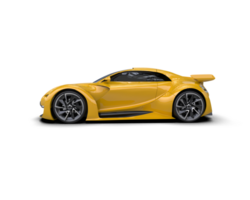 Realistic sport car isolated on background. 3d rendering - illustration png