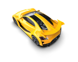 Realistic sport car isolated on background. 3d rendering - illustration png