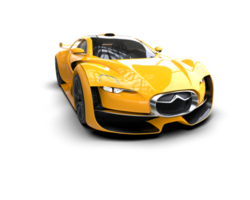 Realistic sport car isolated on background. 3d rendering - illustration png