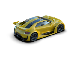 Realistic sport car isolated on background. 3d rendering - illustration png