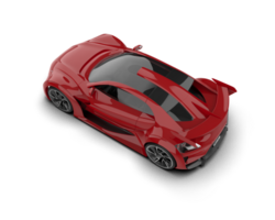 Realistic sport car isolated on background. 3d rendering - illustration png