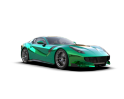 Realistic sport car isolated on background. 3d rendering - illustration png
