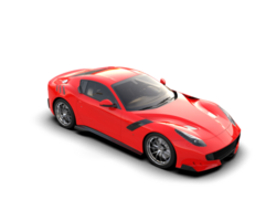 Realistic sport car isolated on background. 3d rendering - illustration png