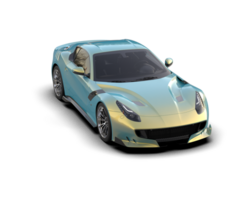 Realistic sport car isolated on background. 3d rendering - illustration png