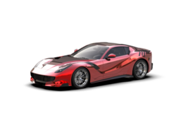 Realistic sport car isolated on background. 3d rendering - illustration png