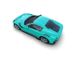 Realistic sport car isolated on background. 3d rendering - illustration png