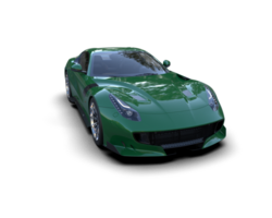 Realistic sport car isolated on background. 3d rendering - illustration png