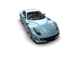 Realistic sport car isolated on background. 3d rendering - illustration png