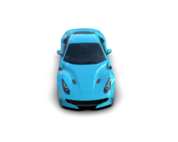 Realistic sport car isolated on background. 3d rendering - illustration png