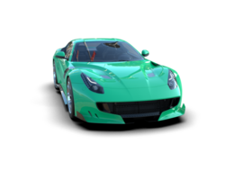 Realistic sport car isolated on background. 3d rendering - illustration png