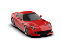 Realistic sport car isolated on background. 3d rendering - illustration png