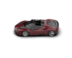 Realistic sport car isolated on background. 3d rendering - illustration png