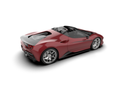 Realistic sport car isolated on background. 3d rendering - illustration png