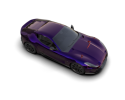 Realistic sport car isolated on background. 3d rendering - illustration png