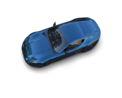 Realistic sport car isolated on background. 3d rendering - illustration png