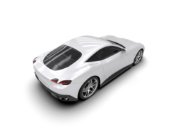 Realistic sport car isolated on background. 3d rendering - illustration png