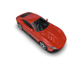 Realistic sport car isolated on background. 3d rendering - illustration png