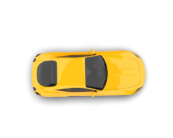 Realistic sport car isolated on background. 3d rendering - illustration png