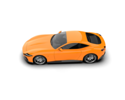 Realistic sport car isolated on background. 3d rendering - illustration png