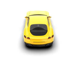 Realistic sport car isolated on background. 3d rendering - illustration png