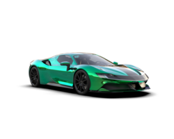 Realistic sport car isolated on background. 3d rendering - illustration png
