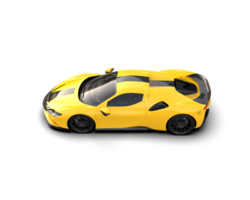Realistic sport car isolated on background. 3d rendering - illustration png