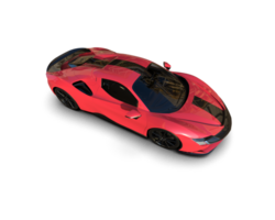 Realistic sport car isolated on background. 3d rendering - illustration png