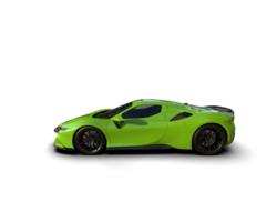 Realistic sport car isolated on background. 3d rendering - illustration png