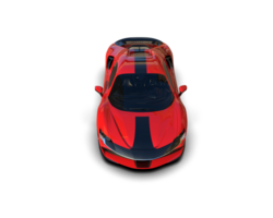 Realistic sport car isolated on background. 3d rendering - illustration png