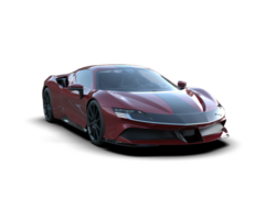 Realistic sport car isolated on background. 3d rendering - illustration png