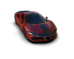 Realistic sport car isolated on background. 3d rendering - illustration png