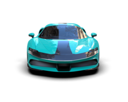 Realistic sport car isolated on background. 3d rendering - illustration png