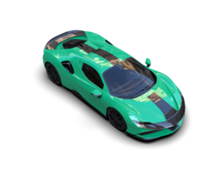 Realistic sport car isolated on background. 3d rendering - illustration png