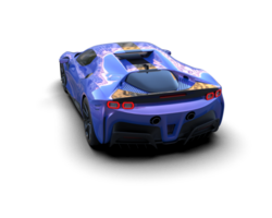 Realistic sport car isolated on background. 3d rendering - illustration png