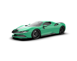 Realistic sport car isolated on background. 3d rendering - illustration png