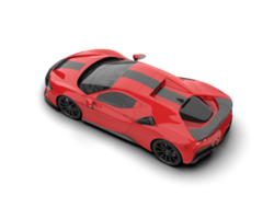 Realistic sport car isolated on background. 3d rendering - illustration png