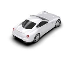 Realistic sport car isolated on background. 3d rendering - illustration png