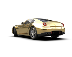 Realistic sport car isolated on background. 3d rendering - illustration png