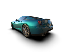 Realistic sport car isolated on background. 3d rendering - illustration png