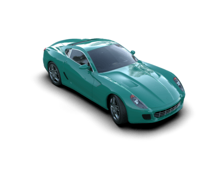 realista deporte coche aislado en antecedentes. 3d representación - ilustración png