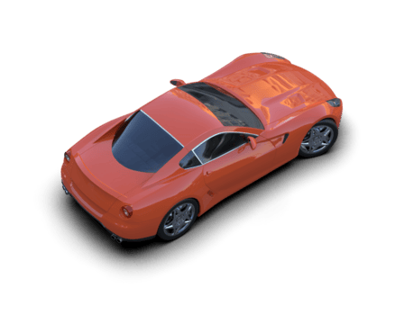 realista deporte coche aislado en antecedentes. 3d representación - ilustración png