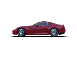 Realistic sport car isolated on background. 3d rendering - illustration png
