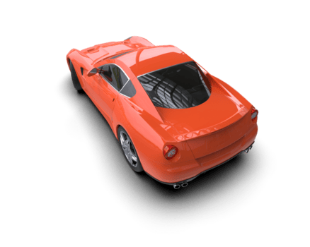 realista deporte coche aislado en antecedentes. 3d representación - ilustración png