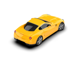 Realistic sport car isolated on background. 3d rendering - illustration png
