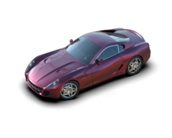 Realistic sport car isolated on background. 3d rendering - illustration png