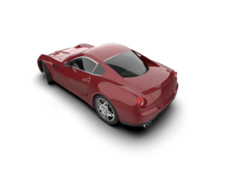Realistic sport car isolated on background. 3d rendering - illustration png