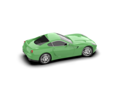 Realistic sport car isolated on background. 3d rendering - illustration png