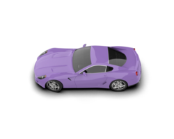 Realistic sport car isolated on background. 3d rendering - illustration png
