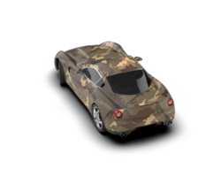 Realistic sport car isolated on background. 3d rendering - illustration png